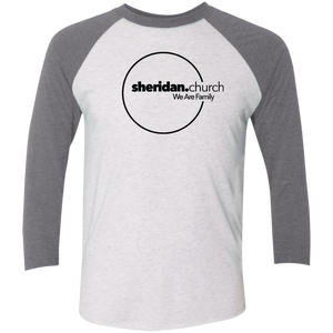 Sheridan.Church Tri-Blend 3/4 Sleeve T-Shirt