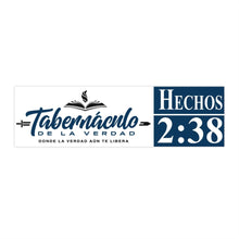 Load image into Gallery viewer, Hechos 2:38 TDLV Blue Bumper Sticker