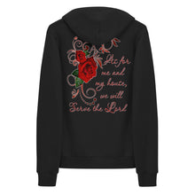 Load image into Gallery viewer, Serve the Lord Zipper Hoodie